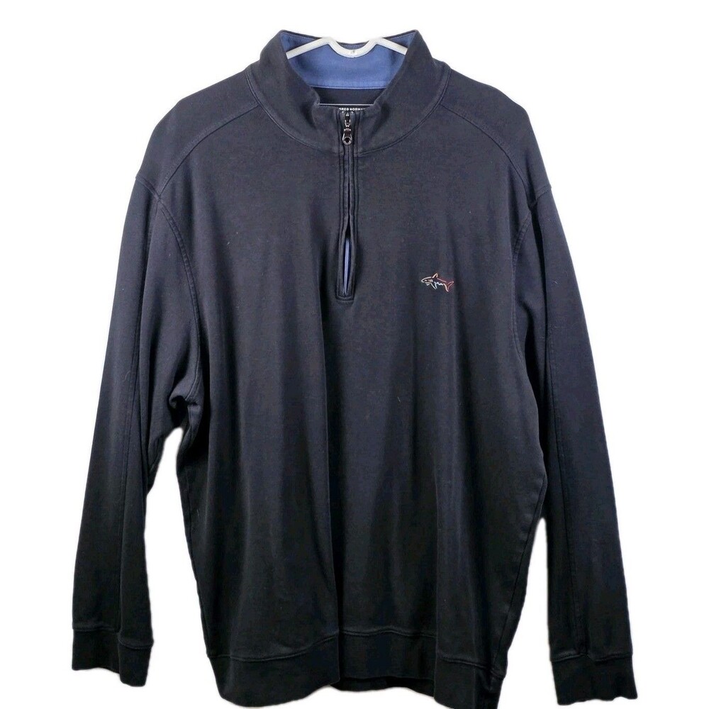 Greg Norman Mens XXL Black Long Sleeve Pullover 128493